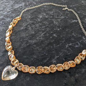 925 Silver & Iridescent Venetian golden lampwork glass